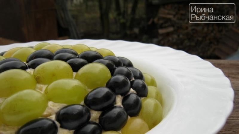 Салат Тиффани с виноградом — обновленный рецепт Салат с курицей карри и виноградом